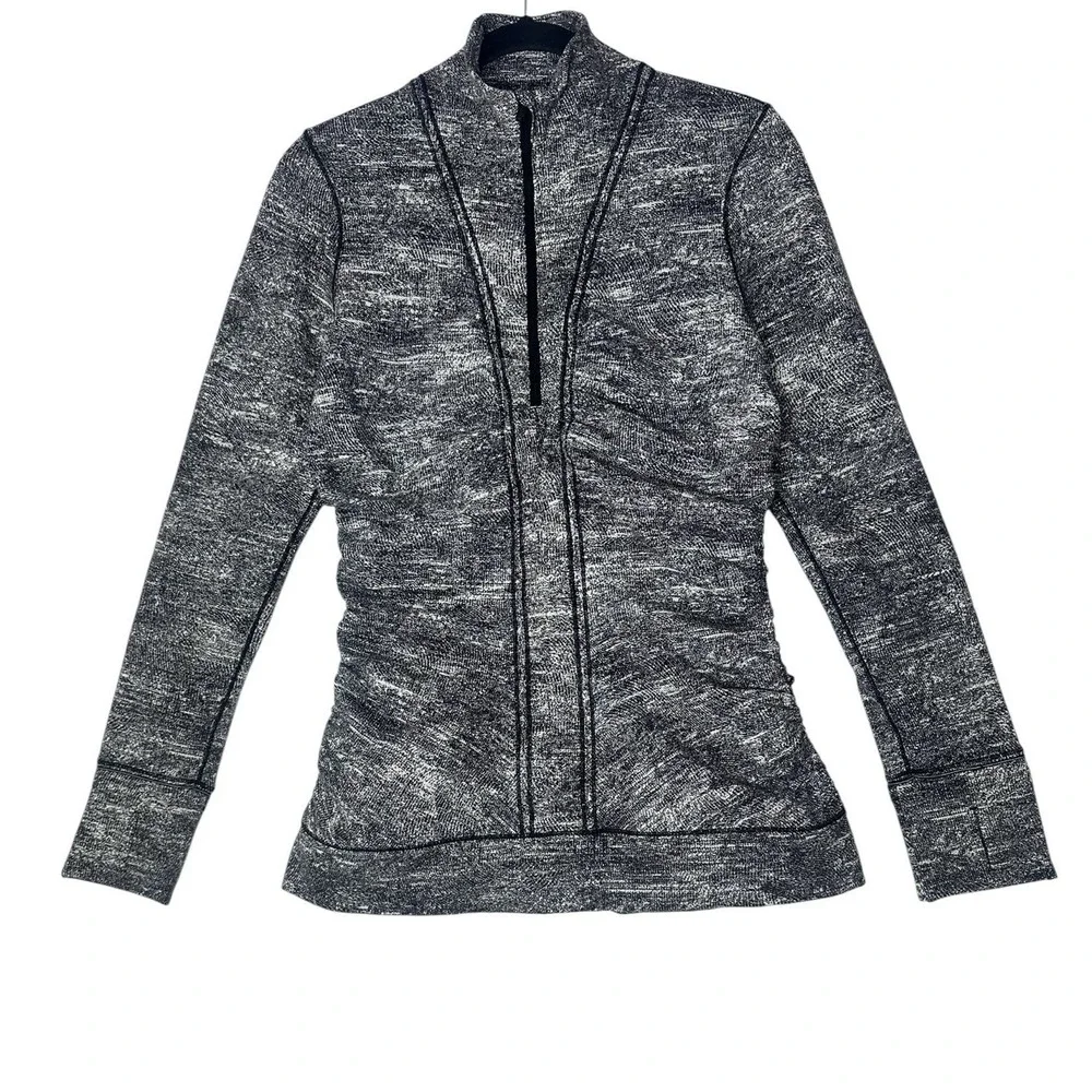 Lululemon Cypress Kiss 1/2 Zip pullover Jacket Women's‎ Size 10 Rush Jacquard